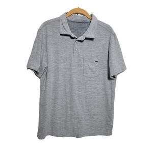 Vuori Polo Shirt Ace Polo Work Preppy Casual Tennis V164 Gray Men’s Size M